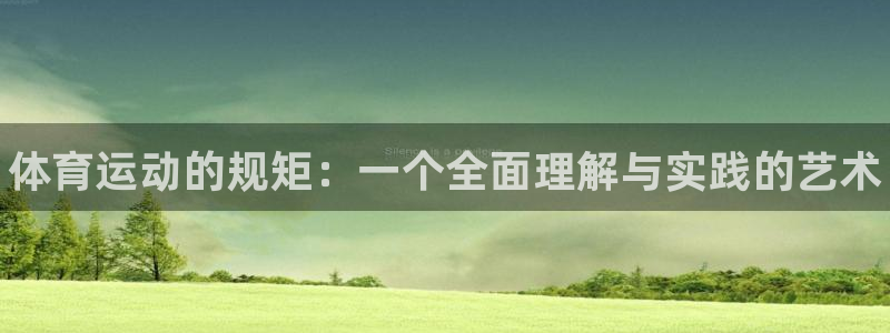 3377体育官网下载招商：体育运动的规矩：一个全面理