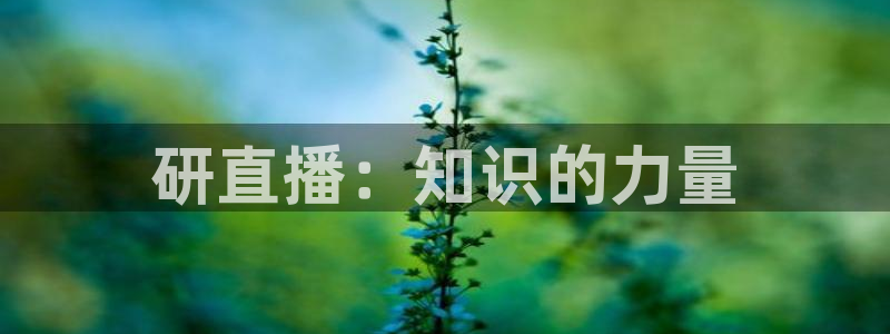 斗球体育在线观看：研直播：知识的力量