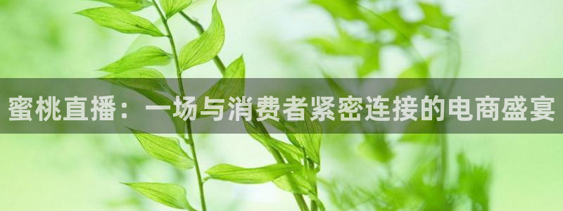 斗球足球直播：蜜桃直播：一场与消费者紧密连接的电商盛宴
